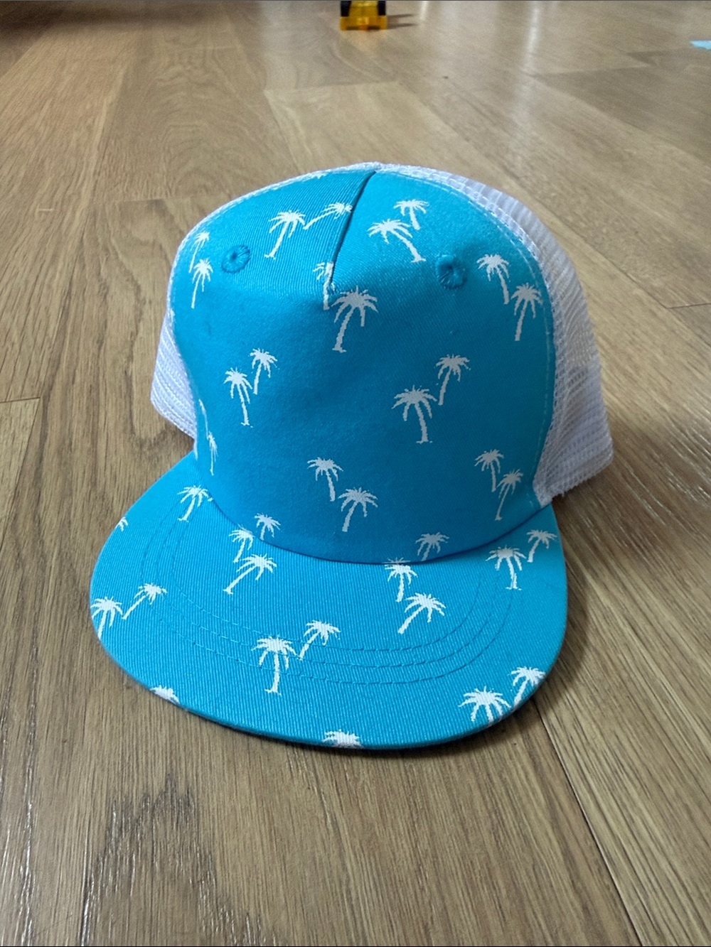 Binky Bro Teal Palm Tree Trucker Hat Infant